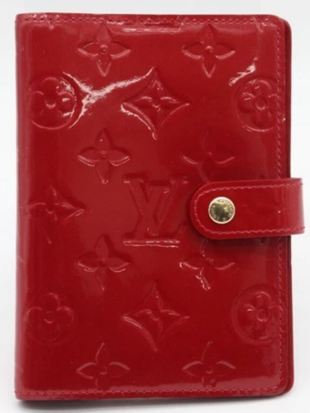 Louis Vuitton Vernis Monogram Red Agenda Planner Patent